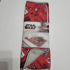 Disney STAR WARS Kitchen Dish Drying Mat 16 x 18 new
